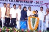 CM inaugurates National Karate Championship at Nehru Maidan